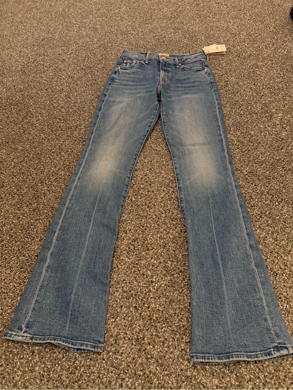 MOTHER Women’s Light Blue Straight-Leg Jeans